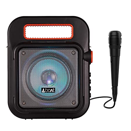 portable speaker with wireless mic